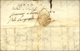 DEB. 46 / LANGOGNE Sur Lettre Avec Texte Daté De Paris Le 16 Octobre 1816. - SUP. - R. - Other & Unclassified