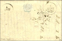 DEB. 47 / DURTAL Sur Lettre Avec Texte Daté 1829. - SUP. - R. - Other & Unclassified