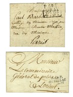 Sélection De 2 Marques Postales Du Morbihan (P. 54. P. / AURAY 1818 Et P. 54. P. / MUSILLAC 1812). - TB / SUP. - Otros & Sin Clasificación