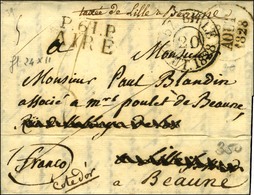 P.61.P. / AIRE Sur Lettre Adressée à Lille Et Réexpédiée à Beaune, Au Recto Cachet D'essai En Réexpédition LILLE / AOUT  - Otros & Sin Clasificación