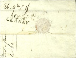DEB. 66 / CERNAY Sur Lettre Avec Texte Daté 1815. - SUP. - R. - Other & Unclassified
