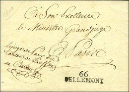 66 / DELLEMONT Sur Lettre En Franchise Avec Texte Daté 1808. - SUP. - Otros & Sin Clasificación