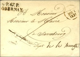 P. 67. P. / OBERNAY Sur Lettre Avec Texte Daté 1831. - SUP. - RR. - Other & Unclassified