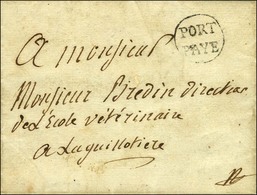 PORT / PAYE Sur Lettre Avec Texte Daté De Lyon Pour La Guillotière. 1792. - TB / SUP. - Other & Unclassified