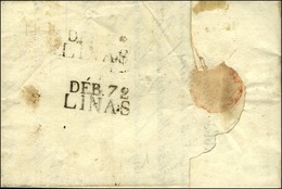 DEB. 72 / LINAS Sur Lettre Avec Texte Daté 1819. - SUP. - R. - Other & Unclassified