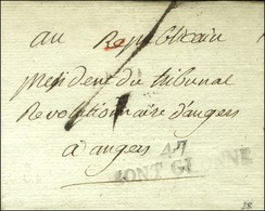 47 / MONT-GLONNE (NR De St Florent) Sur Lettre Sans Texte Adressée Au Président Du Tribunal Révolutionnaire D'Angers. -  - 1701-1800: Précurseurs XVIII