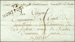 72 / MONFORT LB (NR De Montfort L'Amaury), Mention Manuscrite Comité De Surveillance Révolutionnaire De Montfort Le Brut - 1701-1800: Precursors XVIII
