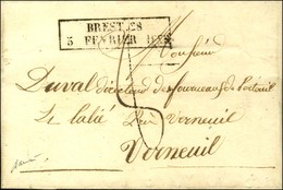 Cachet D'essai Encadré De Février 28 : BREST 28 / 5 FEVRIER 1828. - SUP. - RR. - Autres & Non Classés