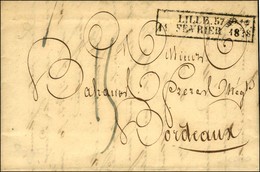 Cachet D'essai Encadré De Février 28 : LILLE 57 / 11 FEVRIER 1828 (Cote : 800). - TB. - R. - Otros & Sin Clasificación