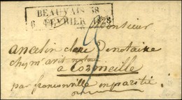 Cachet D'essai Encadré De Février 28 : BEAUVAIS 58 / 6 FEVRIER 1828. - TB / SUP. - R. - Otros & Sin Clasificación