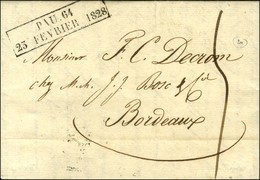 Cachet D'essai Encadré De Février 28 : PAU 64 / 23 FEVRIER 1828. - SUP. - R. - Autres & Non Classés