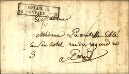 Cachet D'essai Encadré De Février 28 : MELUN 73 / 13 FEVRIER 1828. - TB / SUP. - RR. - Sonstige & Ohne Zuordnung