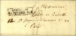 Cachet D'essai Encadré De Février 28 : AVIGNON 89 / 15 FEVRIER 1828. - TB / SUP. - R. - Other & Unclassified