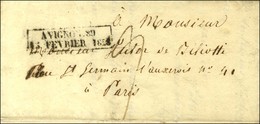 Cachet D'essai Encadré De Février 28 : AVIGNON 89 / 15 FEVRIER 1828. - TB / SUP. - R. - Autres & Non Classés