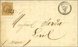 GC 1705 / N° 28 Càd T 23 GRANNE (25) Sur Lettre Locale Pour Loriol. 1870. - SUP. - R. - Autres & Non Classés