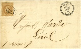 GC 1705 / N° 28 Càd T 23 GRANNE (25) Sur Lettre Locale Pour Loriol. 1870. - SUP. - R. - Other & Unclassified