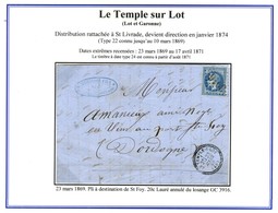 GC 3916 / N° 29 Càd T 23 LE TEMPLE-S-LOT (45). 1869. - SUP. - RR. - Autres & Non Classés