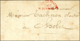 Marque Rouge SAISIE EN FRAUDE / TAXE / DOUBLE Sur Lettre De Villedieu. 1850. - TB - R. - Other & Unclassified