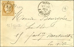 Etoile 15 Avec Variété 1 Et 5 Regravés Dans Un Métal D'apport (Pothion N° 3660) / N° 59 Càd PARIS / BONAPARTE Sur Lettre - Other & Unclassified