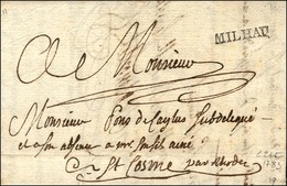 MILHAU (L N° 2) Sur Lettre En Franchise Pour St Cosme. 1783. - SUP. - Sonstige & Ohne Zuordnung