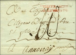VILLEFRANCHE / DE ROUERGUE Rouge (L N° 9a). 1793. - TB. - Other & Unclassified