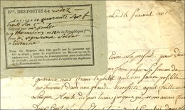 Lettre De Livourne (Toscane) Adressée Par Un Soldat D'infanterie à Rodez. A L'arrivée, étiquette Du Bureau De Poste Du B - Autres & Non Classés