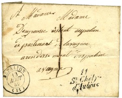 11 / St Chély- / D'Aubrac Càd T 15 ESPALION (11) Taxe 1 Sur Lettre Locale. 1849. - TB / SUP. - Other & Unclassified