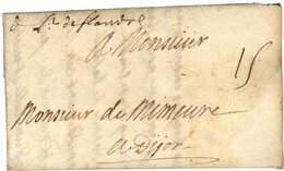 Marque Manuscrite '' De L'Arm De Flandre '' Sur Lettre Avec Texte Daté Au Camp De Fikeslain Le 26 Juin 1705. - TB / SUP. - Armeestempel (vor 1900)