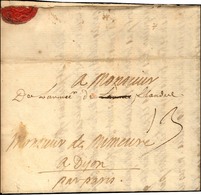 '' De L'armée De Flandre '' Sur Lettre Avec Texte Daté Au Camp De Santen Le 4 Mai 1702. - TB / SUP. - R. - Marques D'armée (avant 1900)