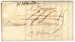 Marque Manuscrite '' De L'Arm De Flandre '' Sur Lettre Avec Texte Daté Au Camp De Duisbourg Le 23 Aout 1705. - TB / SUP. - Army Postmarks (before 1900)