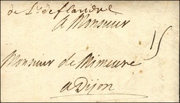 '' De L De Flandre '' Sur Lettre Daté Au Camp De Vaux Notre Dame Le 19 Juin 1705. - TB / SUP. - R. - Sellos De La Armada (antes De 1900)