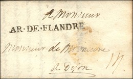 AR.DE.FLANDRE Sur Lettre Avec Texte Daté à Condé Le 16 Octobre 1706. - SUP. - R. - Legerstempels (voor 1900)