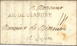AR.DE.FLANDRE Sur Lettre Avec Texte Daté Au Camp De Frelinghen Le 2 Septembre 1706. - SUP. - R. - Marques D'armée (avant 1900)