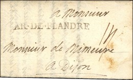 AR.DE.FLANDRE Sur Lettre Avec Texte Daté Au Camp De Frelinghen Le 2 Septembre 1706. - SUP. - R. - Sellos De La Armada (antes De 1900)