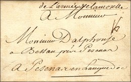 '' De L'armée De La Moselle '' Sur Lettre Avec Texte Daté De Trèves. 1734. - TB / SUP. - R. - Armeestempel (vor 1900)