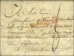 N° 5 / GRANDE ARMEE Rouge Sur Lettre Avec Texte Daté De Passau Le 27 Avril 1806. - TB. - Armeestempel (vor 1900)