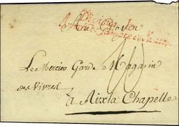 ' Division H / Armée Sambre Et Meuse ' Rouge Sur Lettre Avec Texte Partiel '' Rapport Au 7 Brumaire '' (1796) Adressée A - Armeestempel (vor 1900)