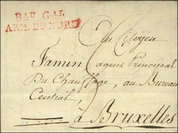 BAU GAL / ARM. DU NORD (rouge) Sur Lettre Avec Très Bel En-tête Illustré Datée De Breda An 3. - SUP. - R. - Marques D'armée (avant 1900)