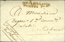 Don A HOLLANDE / TROUPES Foises Sur Lettre Adressée En Franchise Avec Contreseing De L'ordonnateur Français En Batavie E - Army Postmarks (before 1900)