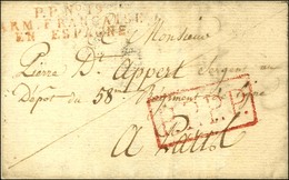 P.P. N° 19 /  ARM. FRANCAISE / EN ESPAGNE Rouge Sur Lettre Avec Texte Daté De Séville. 1811. - TB / SUP. - R. - Sellos De La Armada (antes De 1900)