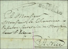 P. 85. P. / SOSPELLO Sur Lettre Avec Texte Daté Du 14 Juin 1813 Pour Nice. - TB / SUP. - R. - 1792-1815: Départements Conquis
