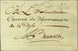 94 / WAVRE Sur Lettre En Franchise. 1796. - TB / SUP. - R. - 1792-1815: Conquered Departments