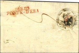 P.112.P. / FLORENCE Sur Lettre Adressée En Franchise Au Maire De Montecatino. Au Verso, DEB. 113 / PONTE-D'ERA Rouge. 18 - 1792-1815: Départements Conquis