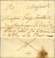 '' à La Cour '' Sur Lettre Datée De St Geniès 1769, Au Verso Croix à La Plume Confirmant La Franchise. - TB. - R. - Civil Frank Covers