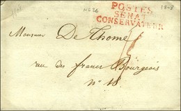 POSTES / SENAT / CONSERVATEUR Rouge (S. N° 1122) Sur Lettre Avec Texte Daté De Paris Le 4 Juillet 1808. - TB / SUP. - Lettres Civiles En Franchise