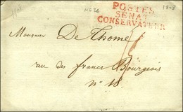 POSTES / SENAT / CONSERVATEUR Rouge (S. N° 1122) Sur Lettre Avec Texte Daté De Paris Le 4 Juillet 1808. - TB / SUP. - Frankobriefe