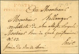 POSTES / PRES LE GOUVERNEMENT Rouge + Manuscrit '' Service Du Duc De Berri '' (S. N° 3107) Sur Lettre Avec Texte Daté De - Lettres Civiles En Franchise