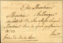 POSTES / PRES LE GOUVERNEMENT Rouge + Manuscrit '' Service Du Duc De Berri '' (S. N° 3107) Sur Lettre Avec Texte Daté De - Burgerlijke Brieven Zonder Portkosten