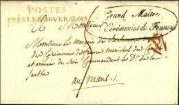 POSTES / PRES LE GOUVERNEMENT Rouge + Grand Maître Des Cérémonies De France (S N° 3125) Sur Lettre Avec Texte Daté De Pa - Lettres Civiles En Franchise