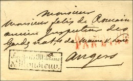 Marque Encadré 'Secrétariat Militaire / De Monsieur' (S N° 3614) Sur Lettre Avec Texte Daté De Paris Le 9 Septembre 1821 - Frankobriefe